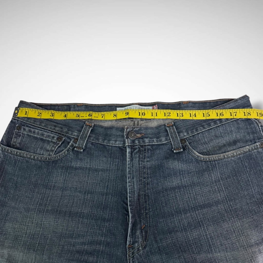 Levis 514 Jeans Mens 38 X 32 Slim Straight Blue Denim Pants Skater Biker - Picture 5 of 9